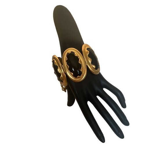 Anne Klein couture black and gold-tone statement pieces set‎ OS - Picture 9 of 16